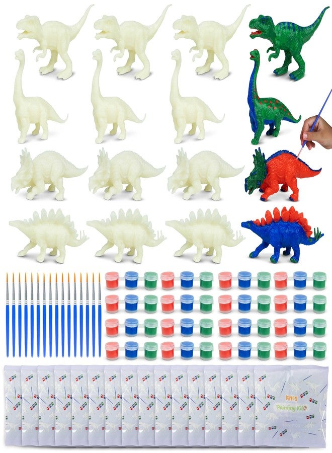 BONNYCO Dinosaur Party Favors for Kids Painting Kit Pack 16, Dinosaur Goodie Bags Stuffers for Kids 3-5 4-8. Goody Bag Stuffers, Pinata Filler. Classroom Prizes, Return Gifts Birthday Party Boys - Image 1